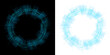 © Kal El BSF - circle hud holographic futuristic design with blue glow transparent background