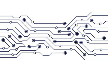Abstract Circuit Board Background Vector Design. 