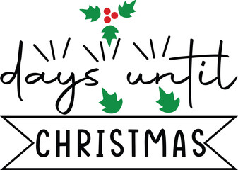 Wall Mural - days until christmas