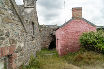 Wall Mural - old stone house in the village