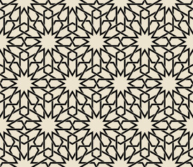 Wall Mural - Traditional Arabic Islamic geometric seamless pattern