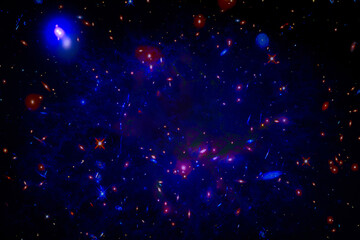 Wall Mural - chaotic space background. the elements of this image furnished by nasa.