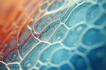 microscopic macro close-up shot scientific research epithelial tissue biological anatomical capture 