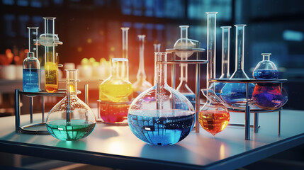 lab chemistry or science research and development concept.