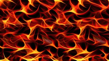 Wall Mural - Image of a realistic solid flame burning. Fire background.