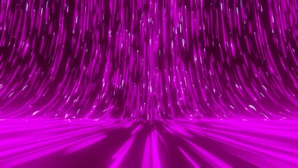 Fototapete - Violet futuristic stream. Digital data flow. Creative abstract animation background. Dynamic pattern with power rays and light. Transfer texture concept
