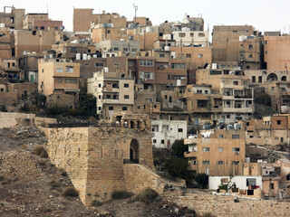 Wall Mural - Al-Karak, Jordan - 2022 : Kerak Castle -History of the Moabites, Nabataeans, Byzantines and Muslims