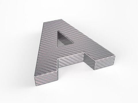 Holographic foil letter A