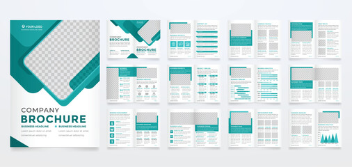 minimalist brochure template with modern concept and minimalist layout use for business profile and 