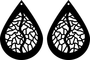 tear drop earrings svg earrings template cut file, earrings cricut file cut clipart file sihouette 