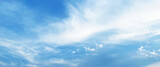 Fototapeta Na sufit - Blue sky background with clouds, white cloud on blue sky, beautiful blue sky clouds for background. Panorama of sky.

