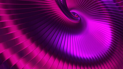 Poster - Purple background stripes 3d wavy pattern, elegant abstract striped pattern wallpaper