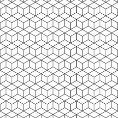 Poster - abstract seamless geometric hexagon pattern vector.