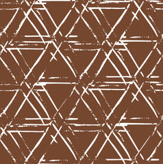 Wall Mural - vector nutshell tie dye seamless pattern. hand drawn shibori print. ink textured japanese background