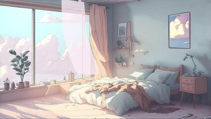 animated virtual backgrounds, stream overlay loop wallpaper, cozy lo-fi living room, vtuber asset tw