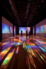 Poster - A conceptual art interactive installation that invites viewers to actively participate in the creation of the artwork,  Generative AI technology.