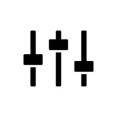 Poster - sound volume level icon, control panel slide icon, sound controller icon, Adjustment settings slider icon	
. web vector icon