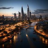 Fototapeta Londyn - bahrain skyline 
