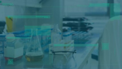Poster - Animation of financial data processing over laboratory