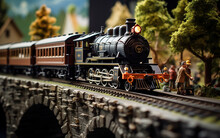 Miniature Wonders. Capturing The Intricacy Of Model Train Sets. Generative Ai