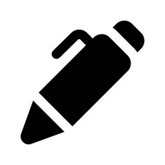 Poster - pen glyph icon