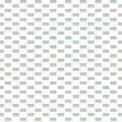 Poster - abstract seamless geometric red blue green horizontal line pattern.