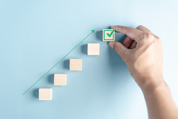 Aufkleber - Checklist business target marketing quality management with Quality ISO Guarantee Assurance and improvement. Standardization, certification. Compliance to regulations service and standards.