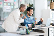 © Malambo C/peopleimages.com - Excited, laptop and happy business people celebrate news, website design achievement or company winning success. Diversity, winner or staff announcement, notification or celebration for feedback info