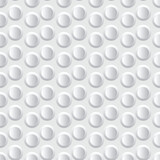Fototapeta Sport - Foil bubble seamless pattern. Reflective silver bubble wrap packing. Material surface vector illustration.