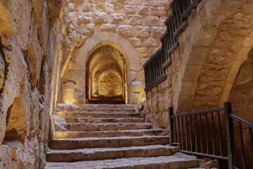 Wall Mural - An old historical castle - Ancient Ajloun castle in Jordan (Islamic Arabic history)