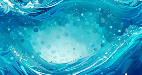 Wall Mural - abstract blue background