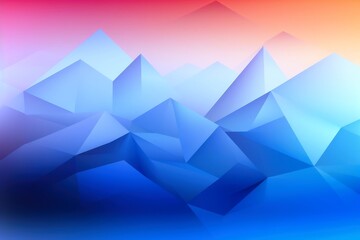 Wall Mural - Gradient geometric triangular colorful background created with generative AI technology.