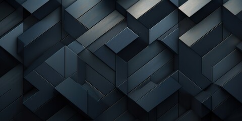 AI Generated. AI Generative. Darm metal steel plane stripe block brick abstract geometric shapes. Background texture pattern. Graphic Art