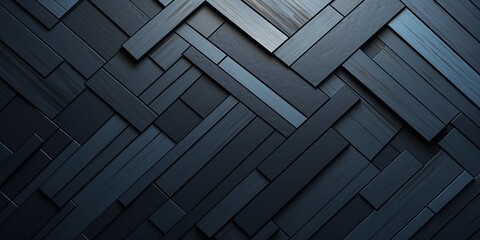 Wall Mural - AI Generated. AI Generative. Darm metal steel plane stripe block brick abstract geometric shapes. Background texture pattern. Graphic Art