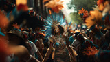 Notting Hill Carnival street performers created with generative AI technology