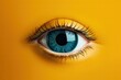 Leinwandbild Motiv Yellow eye