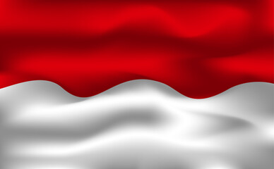 Wall Mural - Indonesia flag wave vector template design