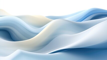 Wall Mural - Abstract wavy wave background with smooth silky shape gold and blue color, dynamic pattern shape with creative design for presentation or brochure cover. Picturesque generative AI