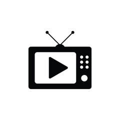 Poster - TV icon - vector film icon