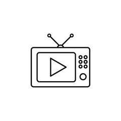Poster - TV icon - vector film icon