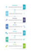 © Puttipong - Business infographics line process with template with icons and 7 options or steps.infographics of business aspiration,idea,research,meeting,process,goal,report.for infographics design template