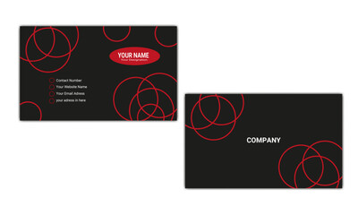 simple business card design for personal identity for corporate company for personal identity simple design