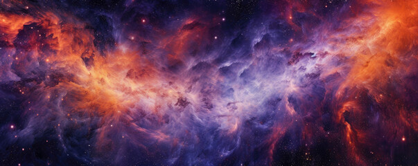 abstract background resembling a cosmic dance of swirling galaxies and interstellar dust, encapsulat