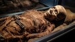 Enigmatic mummies, carefully preserved, whisper secrets of a civilization shrouded in mystery. Generative AI