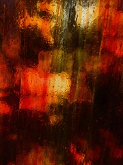 Poster - red glass. abstract blurred background.