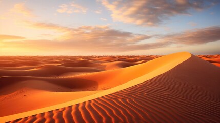 Canvas Print - Sun-kissed desert dunes stretch infinitely, bearing witness to countless tales of pharaonic grandeur and divine intervention. Generative AI