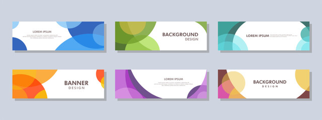 abstract banner design. vector shaped background. modern graphic template banner pattern for social 
