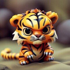 Wall Mural - little tiger