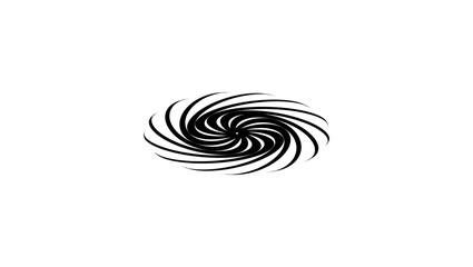 galaxy silhouette, galaxy icon. Simple element illustration