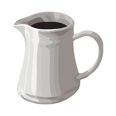 Wall Mural - Mug handle shaped like a coffee pot
